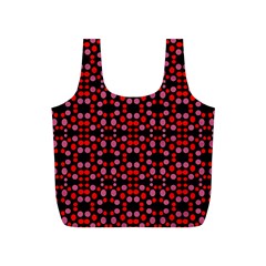 Dots Pattern Red Full Print Recycle Bags (s)  by BrightVibesDesign