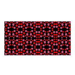 Dots Pattern Red Satin Wrap by BrightVibesDesign