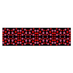 Dots Pattern Red Satin Scarf (oblong) by BrightVibesDesign