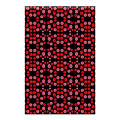 Dots Pattern Red Shower Curtain 48  X 72  (small)  by BrightVibesDesign