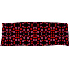 Dots Pattern Red Body Pillow Case Dakimakura (two Sides) by BrightVibesDesign