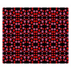 Dots Pattern Red Double Sided Flano Blanket (small)  by BrightVibesDesign