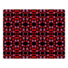 Dots Pattern Red Double Sided Flano Blanket (large) 