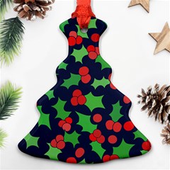 Holly Jolly Christmas Christmas Tree Ornament (2 Sides) by BubbSnugg