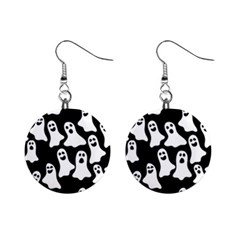 Halloween Ghosts Mini Button Earrings by BubbSnugg