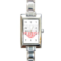 Freedom Is The Right Grunge Rectangle Italian Charm Watch