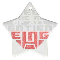 Freedom Is The Right Grunge Ornament (star)  by justinwhitdesigns