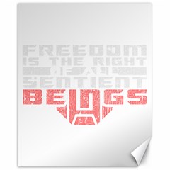 Freedom Is The Right Grunge Canvas 16  X 20  