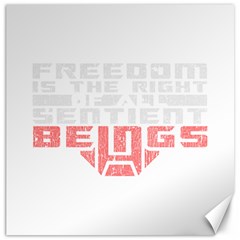 Freedom Is The Right Grunge Canvas 20  X 20   by justinwhitdesigns