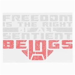 Freedom Is The Right Grunge Large Glasses Cloth by justinwhitdesigns