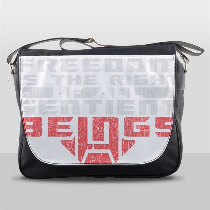 Freedom is the Right GRUNGE Messenger Bags