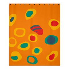 Orange Abstraction Shower Curtain 60  X 72  (medium)  by Valentinaart