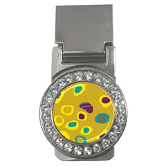 Yellow Abstraction Money Clips (cz)  by Valentinaart