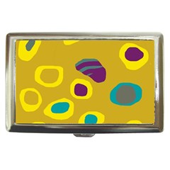 Yellow Abstraction Cigarette Money Cases by Valentinaart