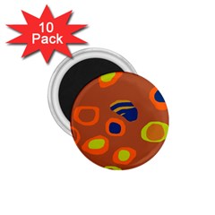 Orange Abstraction 1 75  Magnets (10 Pack)  by Valentinaart