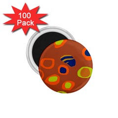 Orange Abstraction 1 75  Magnets (100 Pack)  by Valentinaart