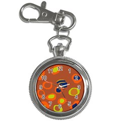 Orange Abstraction Key Chain Watches