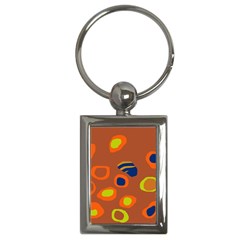 Orange Abstraction Key Chains (rectangle)  by Valentinaart