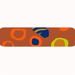 Orange Abstraction Large Bar Mats by Valentinaart