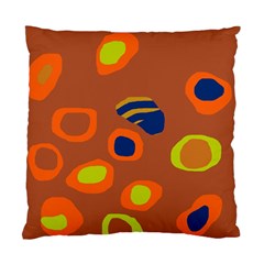 Orange Abstraction Standard Cushion Case (one Side) by Valentinaart