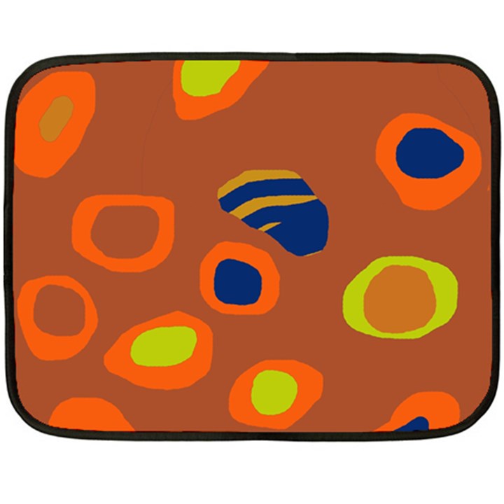 Orange abstraction Fleece Blanket (Mini)