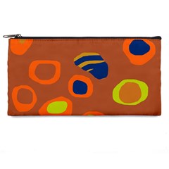 Orange Abstraction Pencil Cases by Valentinaart