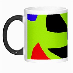 Green Abstraction Morph Mugs by Valentinaart