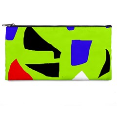 Green Abstraction Pencil Cases by Valentinaart