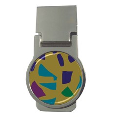 Colorful Abstraction Money Clips (round)  by Valentinaart