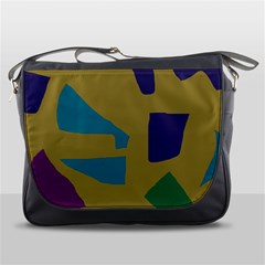 Colorful Abstraction Messenger Bags by Valentinaart