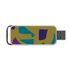 Colorful Abstraction Portable Usb Flash (one Side) by Valentinaart