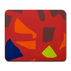 Red Abstraction Large Mousepads by Valentinaart