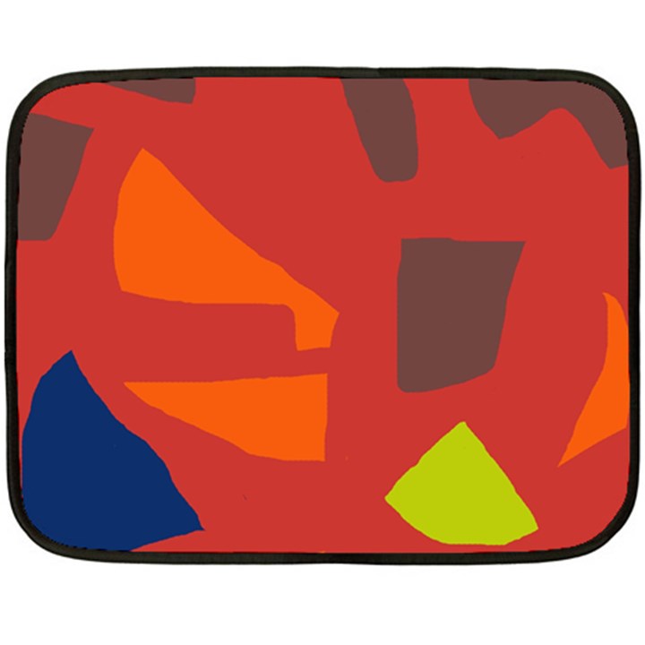 Red abstraction Double Sided Fleece Blanket (Mini) 