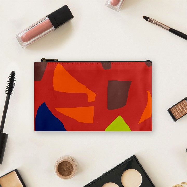 Red abstraction Cosmetic Bag (Small) 