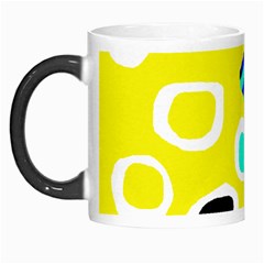 Yellow Abstract Pattern Morph Mugs by Valentinaart