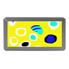 Yellow Abstract Pattern Memory Card Reader (mini) by Valentinaart