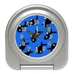 Cute Fishes Travel Alarm Clocks by Valentinaart