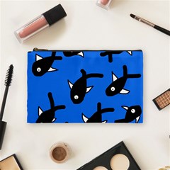 Cute Fishes Cosmetic Bag (medium)  by Valentinaart