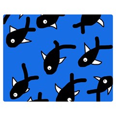 Cute Fishes Double Sided Flano Blanket (medium) 