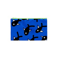 Cute Fishes Cosmetic Bag (xs) by Valentinaart