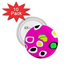 Pink Abstract Pattern 1 75  Buttons (10 Pack) by Valentinaart