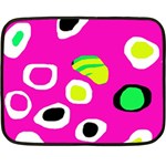 Pink abstract pattern Fleece Blanket (Mini) 35 x27  Blanket