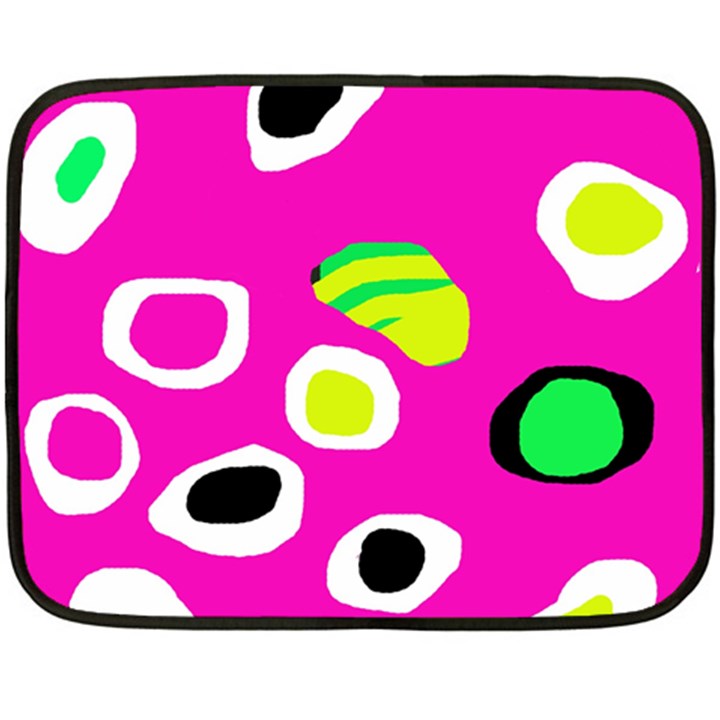 Pink abstract pattern Fleece Blanket (Mini)