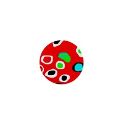 Red Abstract Pattern 1  Mini Buttons by Valentinaart