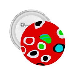 Red abstract pattern 2.25  Buttons