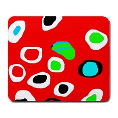 Red abstract pattern Large Mousepads