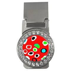 Red abstract pattern Money Clips (CZ) 