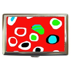 Red abstract pattern Cigarette Money Cases