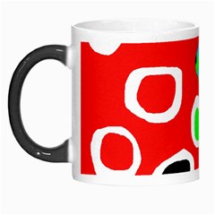 Red abstract pattern Morph Mugs