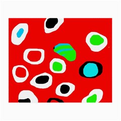 Red abstract pattern Small Glasses Cloth